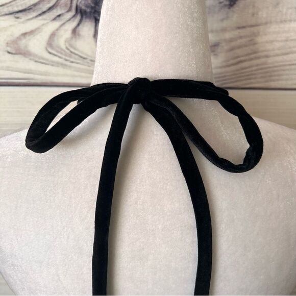 One33 Social Black & Purple Sequin Colorblock Backless Halter Dress - Picture 12 of 15